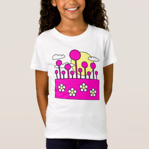 T-Shirt Monde rose - Customisé