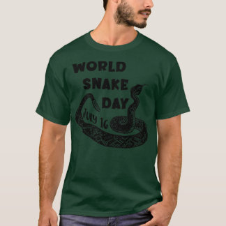 T-SHIRT MONDE SERPENT DRÔLE JOURNÉE MONDIALE DU SERPENT JU