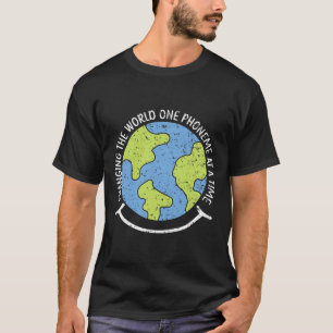 T-shirt Monde Un Phonème À La Fois Dyslexie Sensibilisatio