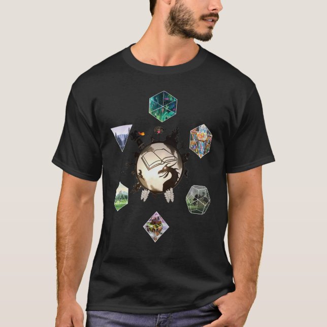 T-shirt Mondes De Dés Rpg (Devant)