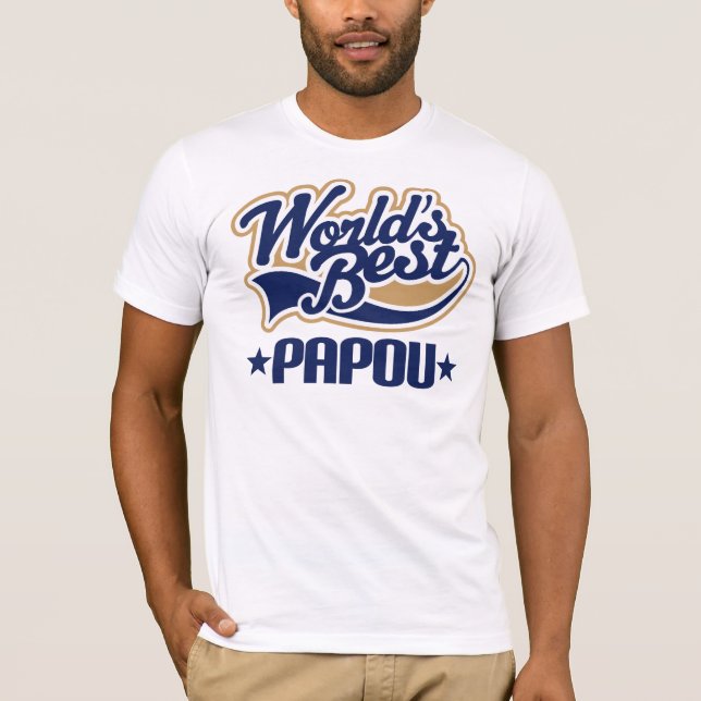 T-shirt Mondes de Papou meilleurs (Devant)