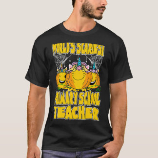 T-shirt Mondes les plus effrayants Enseignant de l'école p