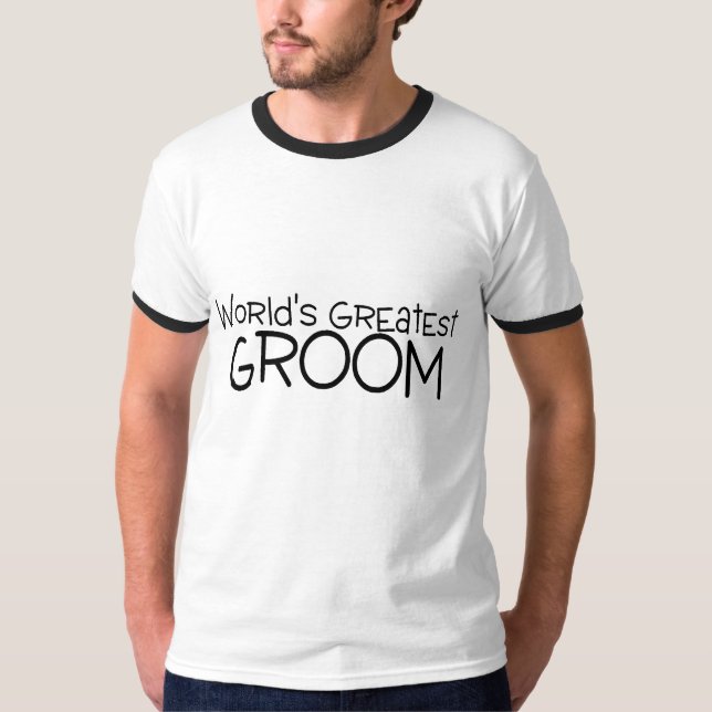 T-shirt Mondes les plus grands Groom Noir (Devant)