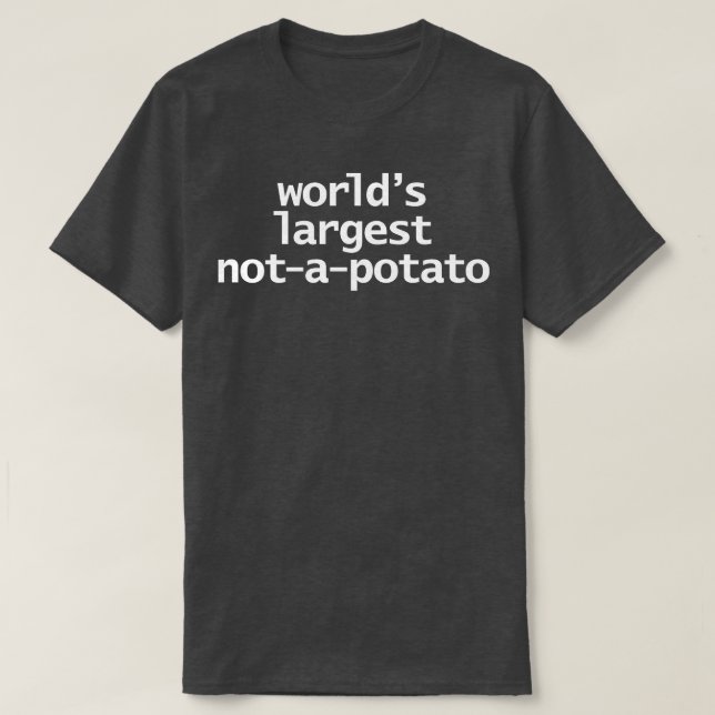T-shirt Mondes les plus grands pas une typographie de pomm (Design devant)