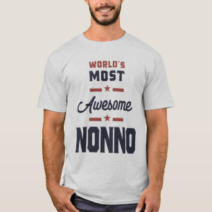 T-shirt Mondes les plus merveilleux Nonno Amusant Grand-pè
