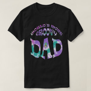 T-shirt Mondes les plus Super Papa Pastel