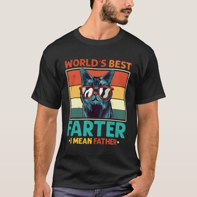 T-shirt Mondes meilleur Fer Je veux dire Père Chat Papa Fê (Devant)