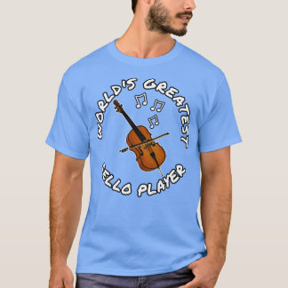 T-shirt Mondes Meilleur Joueur Cello Cellist String Musici