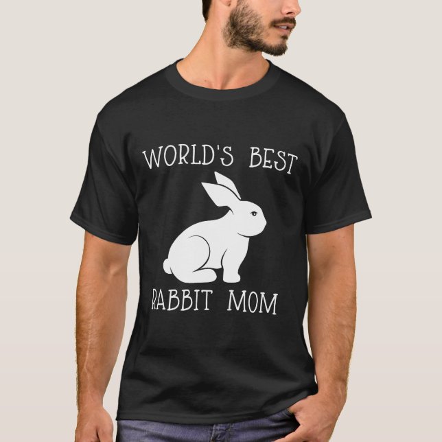T-shirt Mondes Meilleur Lapin Maman Fantastique Fête des m (Devant)