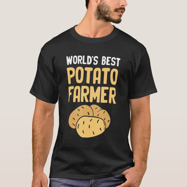 T-shirt Mondes meilleur pomme de terre Expert Potato Peeli (Devant)