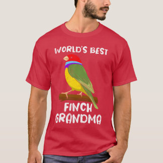 T-shirt Mondes meilleurs Finches Grand-mère Amateur d'oise