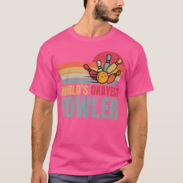 T-shirt Mondes Okayest Bowler Funny Bowling Maman (Devant)