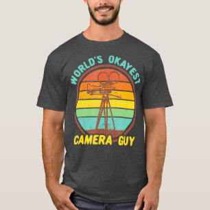 T-shirt Mondes Okayest Camera Guy Funny Rétro réalisateur
