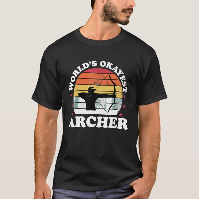 T-shirt Mondes Okayest Chasseur de Bow Chasse à l'arc Homm (Devant)