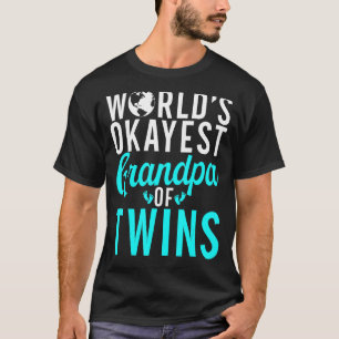 T-shirt Mondes okayest grand-père de jumeaux Twin grand-pè