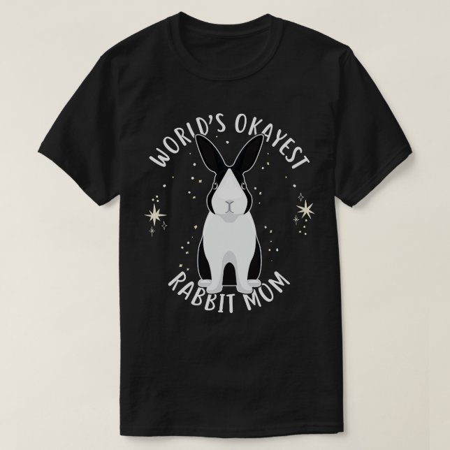 T-shirt Mondes Okayest Rabbit Maman (Design devant)