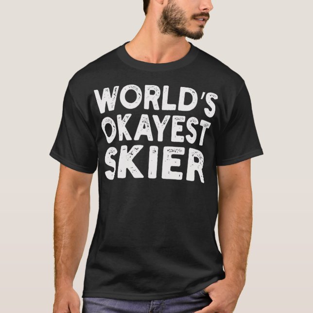 T-shirt Mondes Okayest    Skier (Devant)