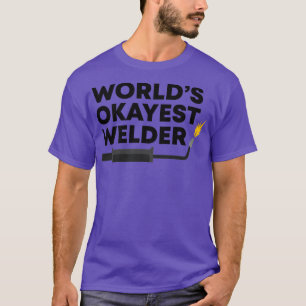 T-shirt Mondes Okayest Welder Le Meilleur