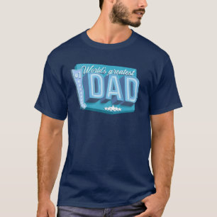 T-shirt Mondes plus grand papa néon design