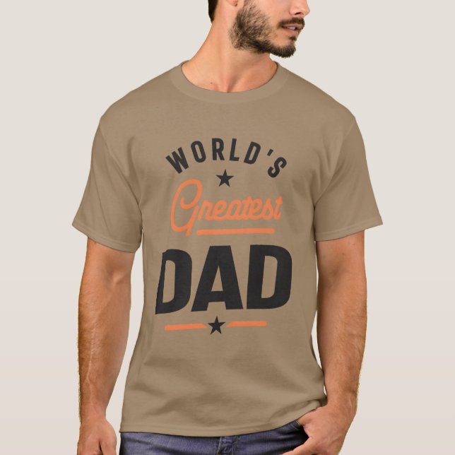 T-shirt Mondes plus grand papa père et grand-père (Devant)