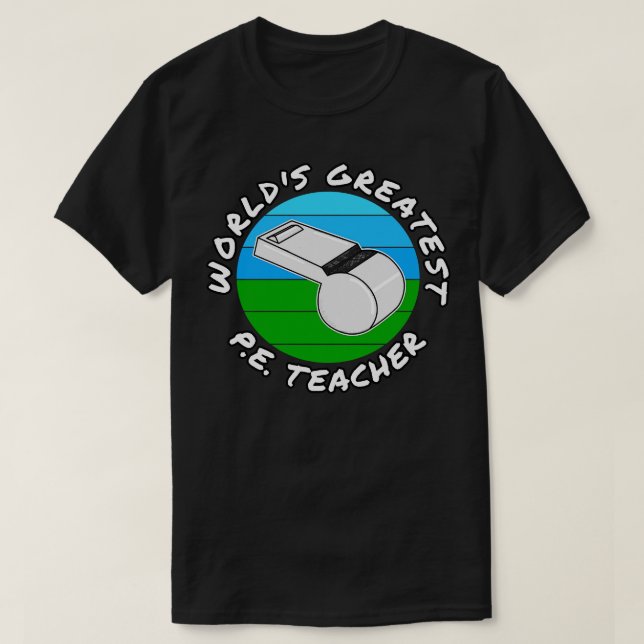 T-shirt Mondes plus grand PE enseignant(e) éducation physi (Design devant)