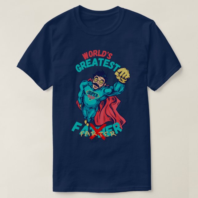 T-shirt Mondes plus grand père (Design devant)
