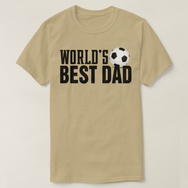 T-shirt Mondes simples meilleure typographie papa avec bal (Design devant)