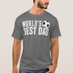 T-shirt Mondes simples meilleure typographie papa avec bal