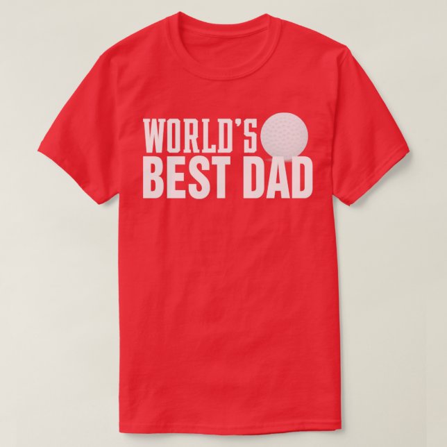 T-shirt Mondes simples Typographie du meilleur papa avec G (Design devant)