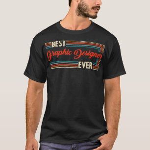 T-shirt Mondes vintage Retro Meilleur Concepteur Graphique