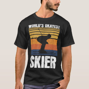 T-shirt Mondial skieur correct Rétro Vintage Amateur de sk