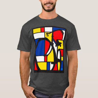 T-shirt Mondrian Bicyart Cadeau parfait