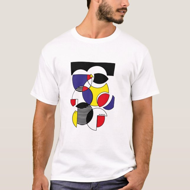 T-shirt mondrian style jnf (Devant)