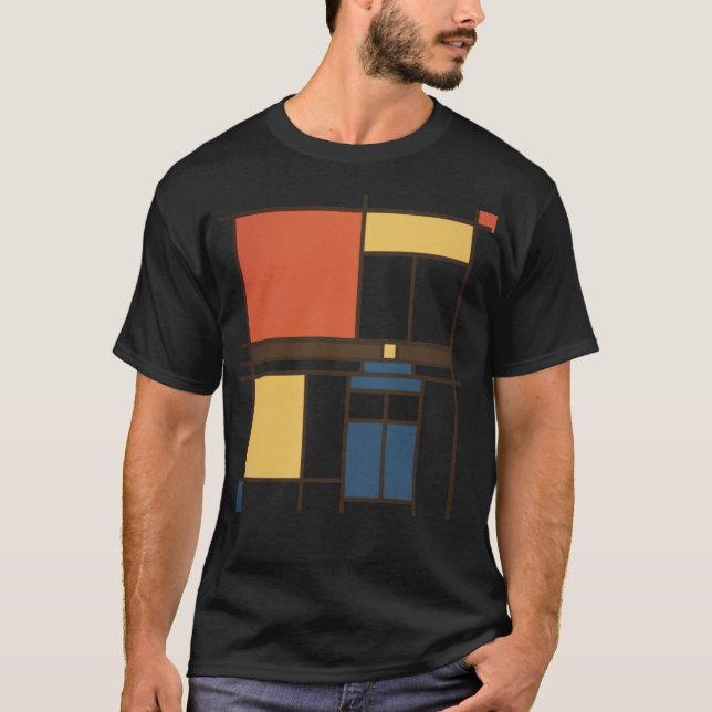 T-shirt Mondrian Who médecins  (Devant)
