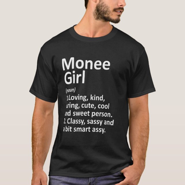 T-shirt Monee Girl Il Illinois Funny City Accueil Racines (Devant)