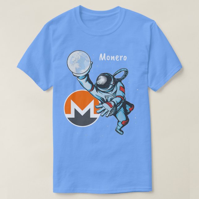 T-shirt Monero XMR Space Man Astronaut Dunk Crypto Cryptoc (Design devant)