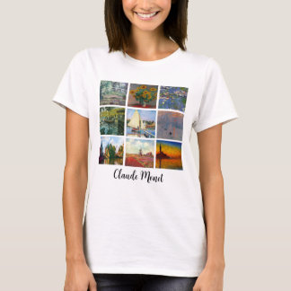 T-shirt Monet Masterpiece Collage Art personnalisé Impress