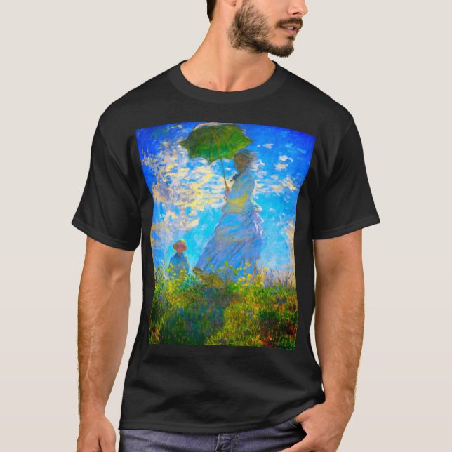 T-shirt Monet Woman avec un parasol (Devant)