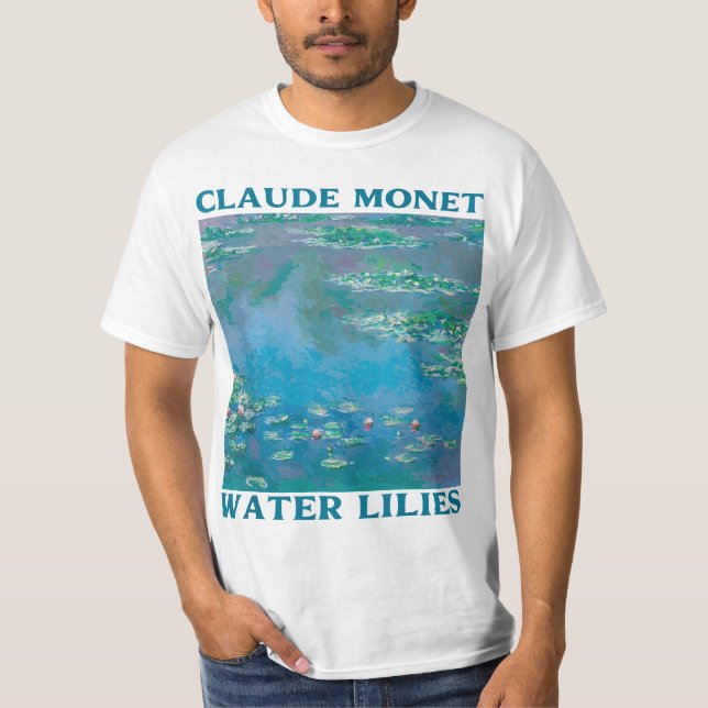 T-shirt Monet's Water Lilies Modern Art Impressionism Pain (Devant)