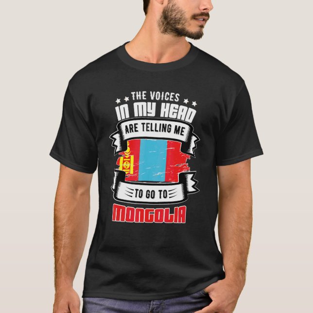 T-shirt Mongolie Dans Ma Tête (Devant)