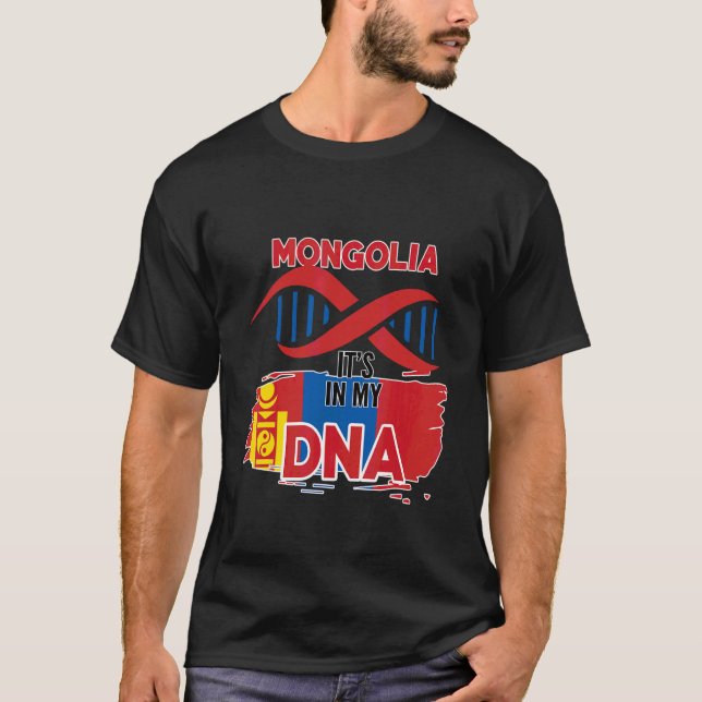 T-shirt Mongolie dans mon sang (Devant)