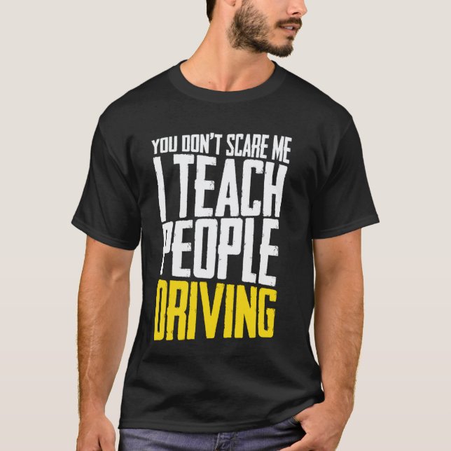 T-shirt Moniteur d'auto-école & Professeur de conduite, Ét (Devant)