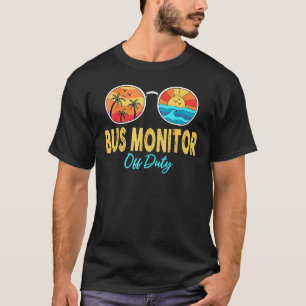T-shirt Moniteur D'Autobus Lunettes De Soleil Hors Service