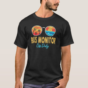 T-shirt Moniteur D'Autobus Lunettes De Soleil Hors Service