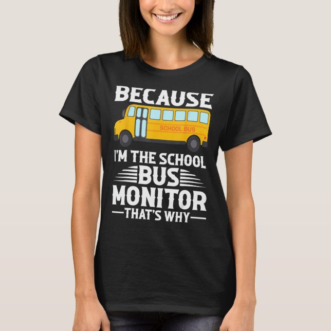 T-shirt Moniteur d'autobus scolaire Essentials (Devant)