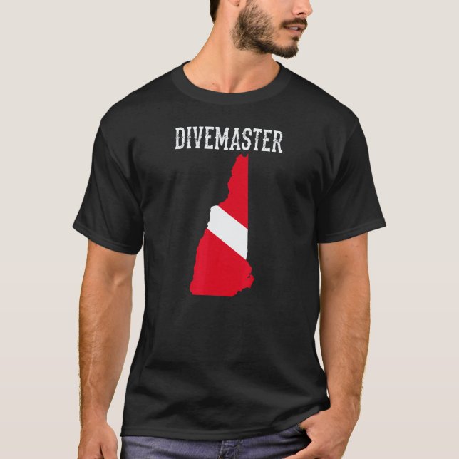 T-shirt Moniteur de plongée Divemaster du New Hampshire D (Devant)