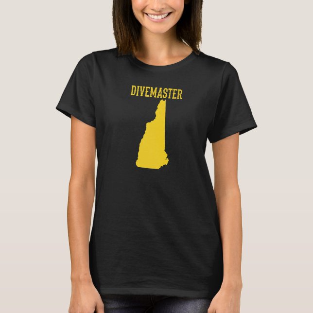 T-shirt Moniteur de plongée Divemaster du New Hampshire D (Devant)