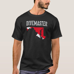 T-shirt Moniteur de plongée Maryland Divemaster Plongée Dr
