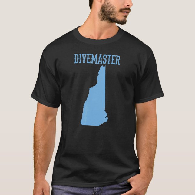 T-shirt Moniteur de plongée New Hampshire Divemaster D (Devant)
