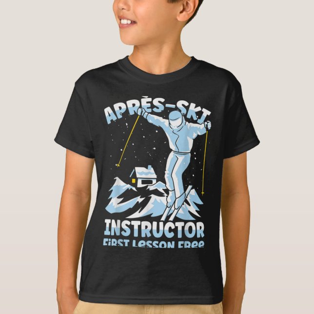 T-shirt Moniteur de ski Après-Ski _1  (Devant)